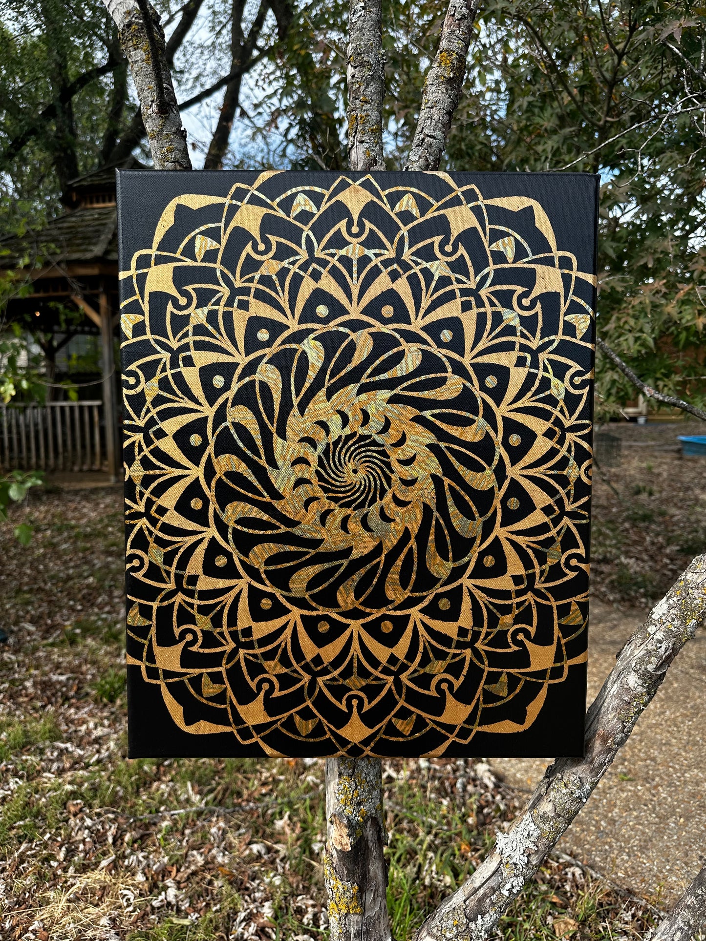 Transition Gold Leaf Painting